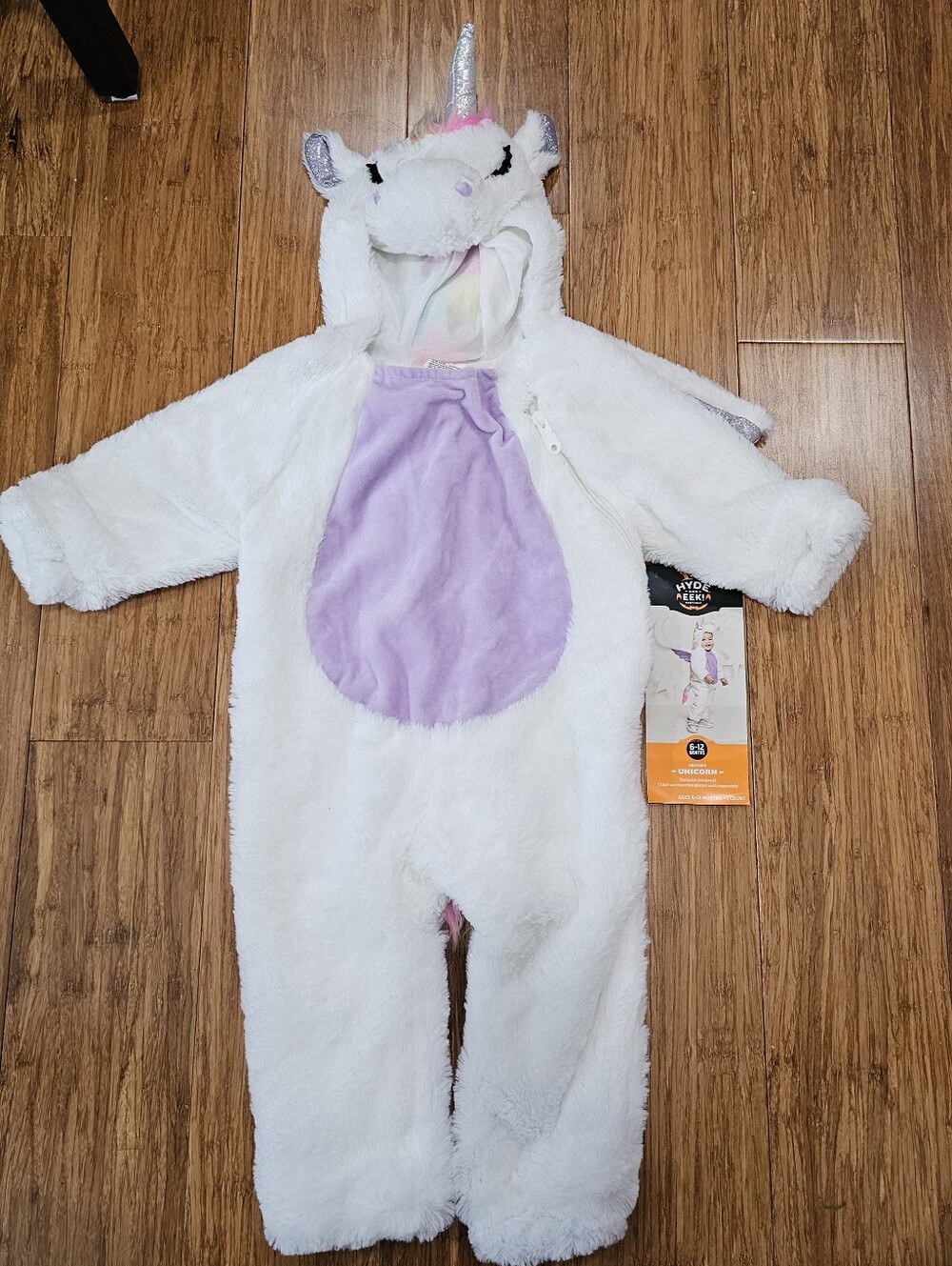 Hyde & EEK! Boutique Infant Plush Unicorn Halloween Costume Size 6-12 Months